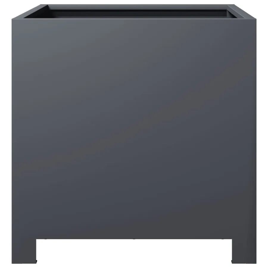 Jardinières 2 pcs anthracite 40x40x40 cm acier - 6