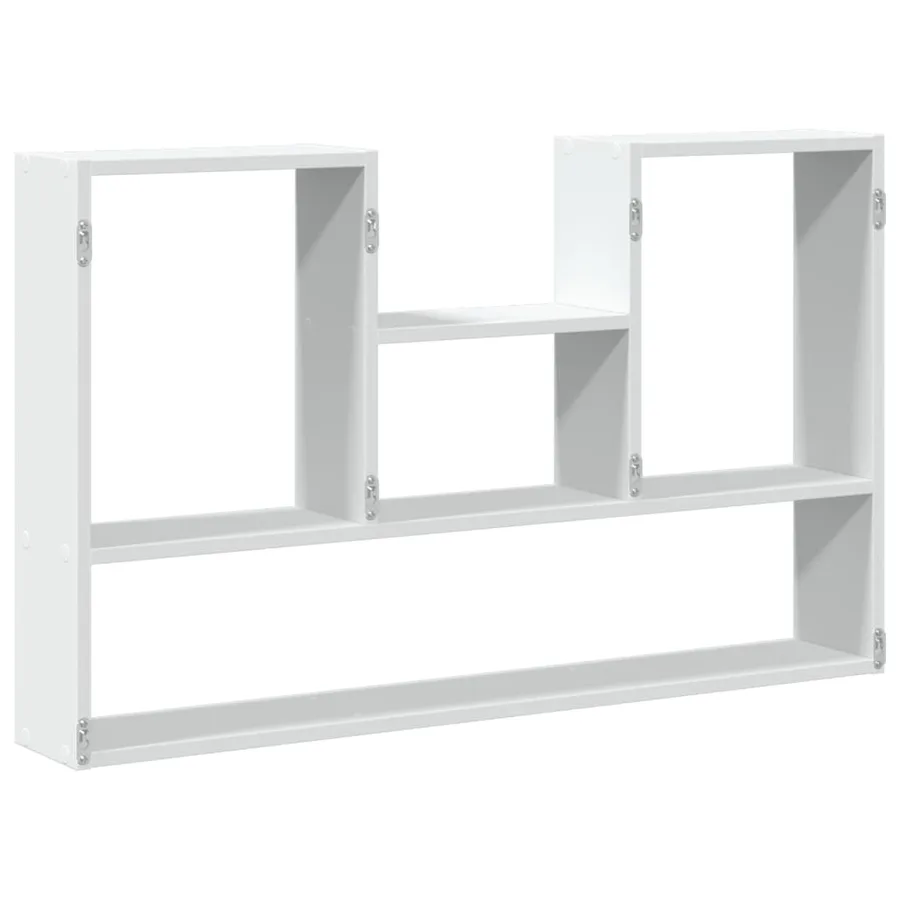 Étagère murale blanche 99 x 15 x 60 cm Bois d'ingénierie - 6