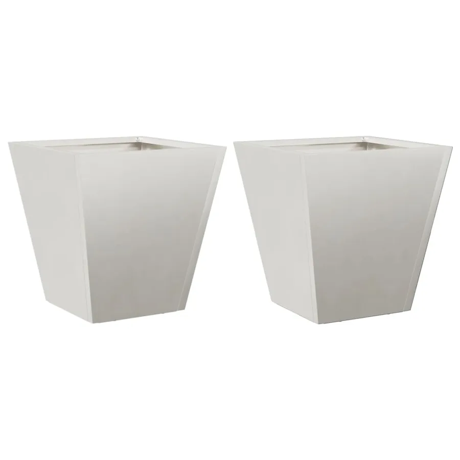 Jardinières 2 pcs 30x30x30 cm acier inoxydable - 2