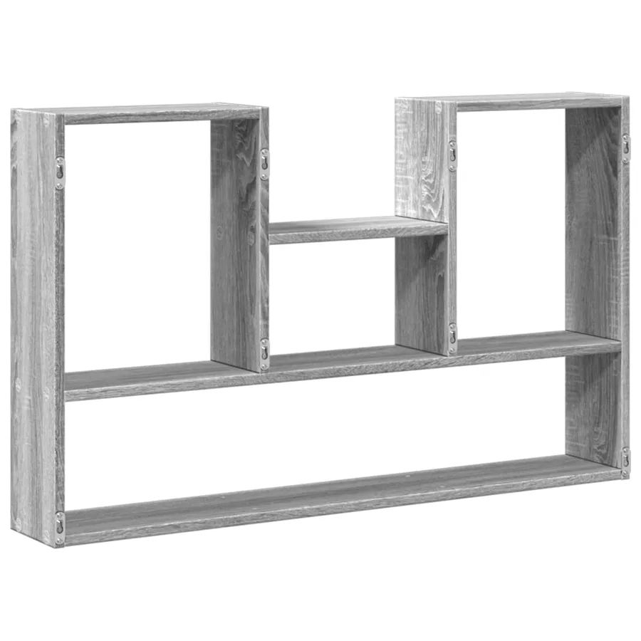 Étagère murale sonoma gris 99x15x60 cm bois ingénierie - 6