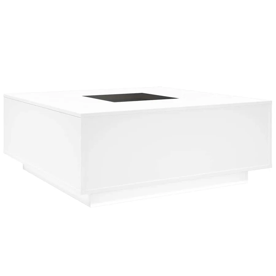 Table basse avec LED infini blanc 100x100x40 cm - 8