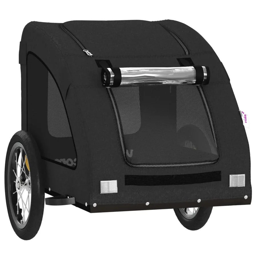 Remorque de vélo pour animaux de compagnie noir - 5