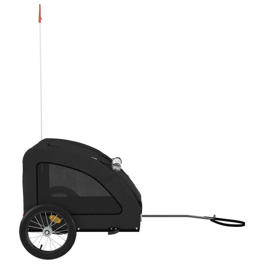 Remorque de vélo pour animaux de compagnie noir - 6