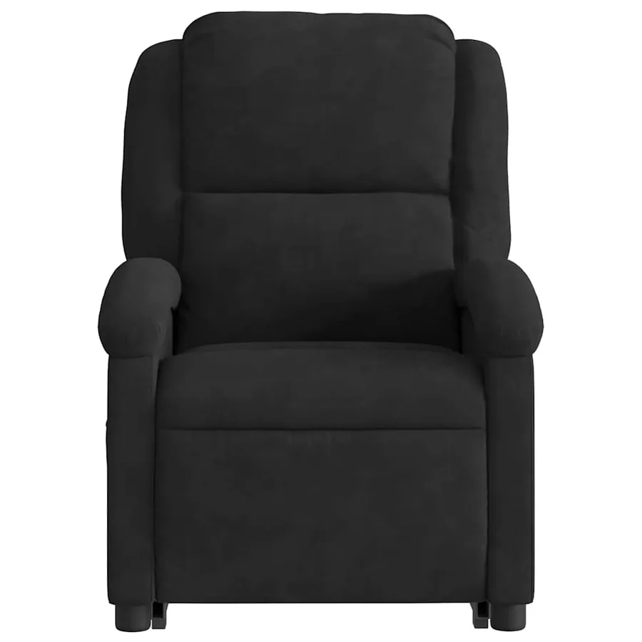 Fauteuil inclinable électrique noir velours - 9