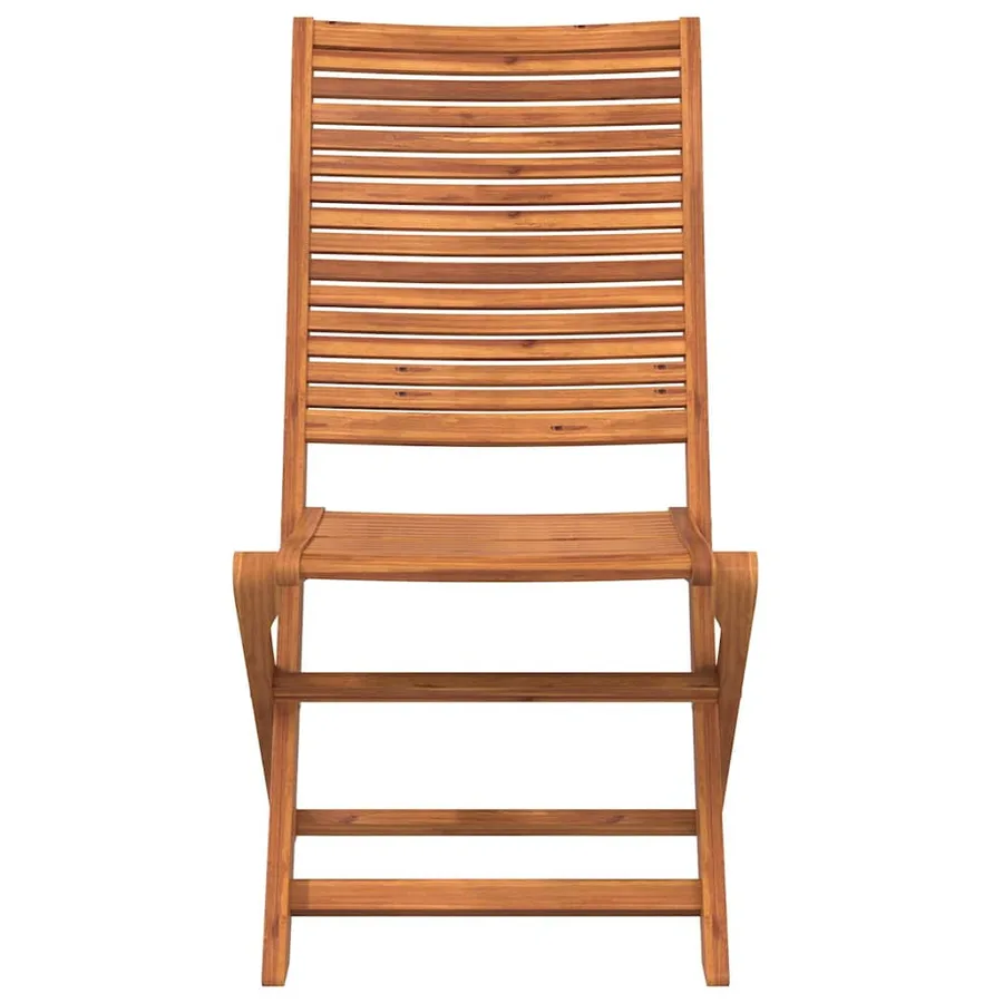 Chaises de jardin pliantes lot de 8 51x66x95 cm bois d'acacia - 4