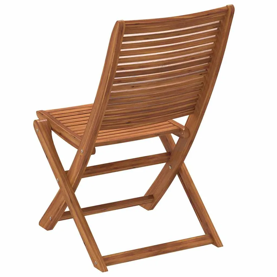 Chaises de jardin pliantes lot de 8 51x66x95 cm bois d'acacia - 6