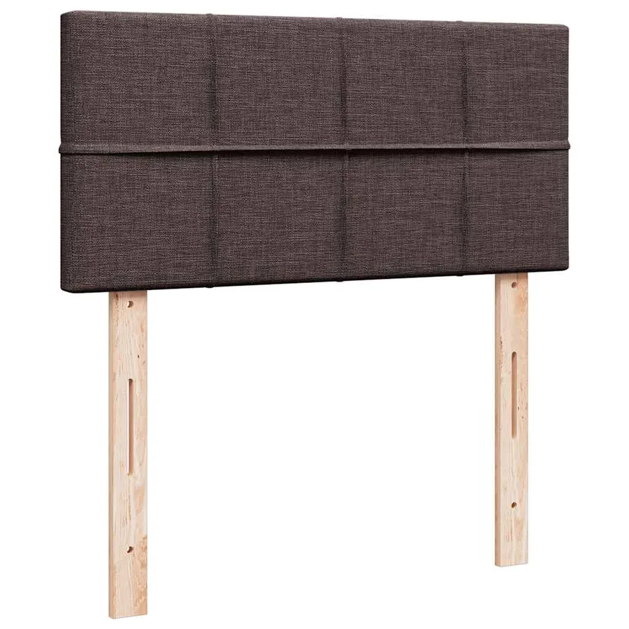 Sommier à lattes de lit avec matelas Marron foncé 100x200 cm - 7