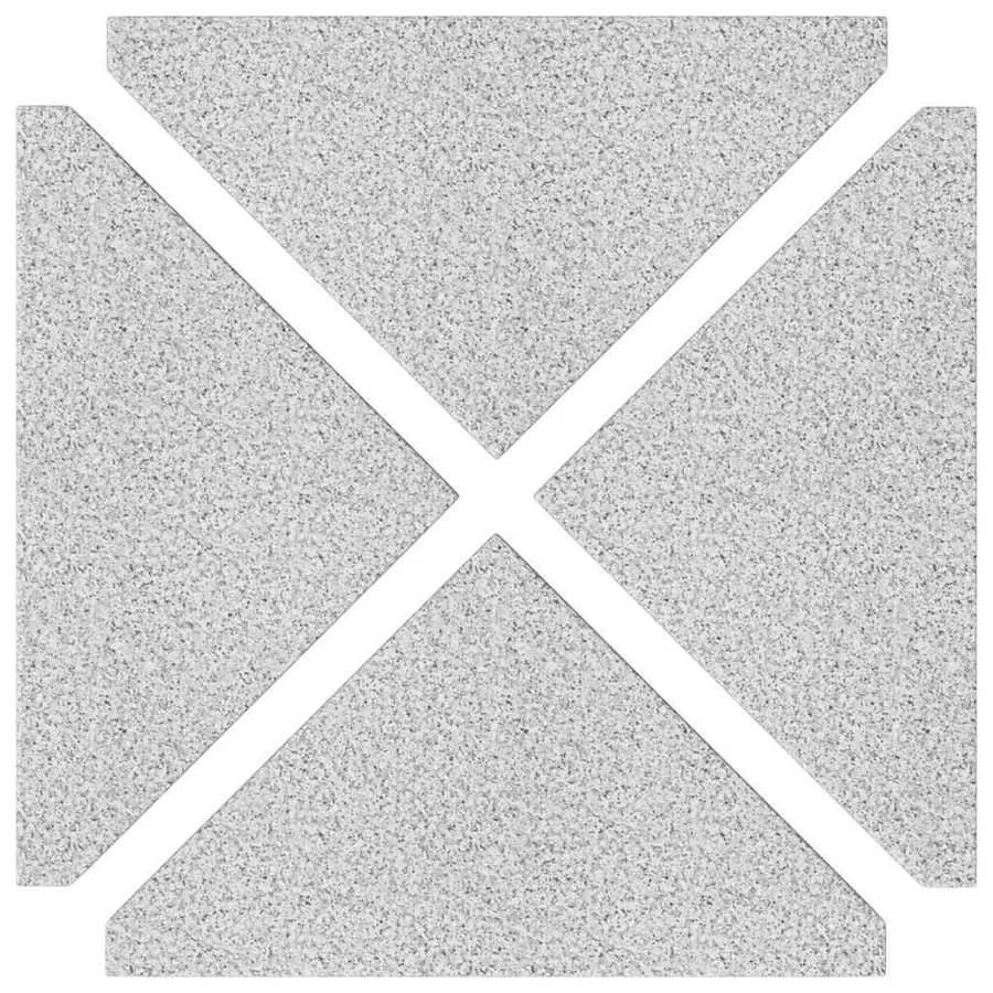 Plaques de poids de parasol 4 pcs triangulaire granit gris 14kg - 6