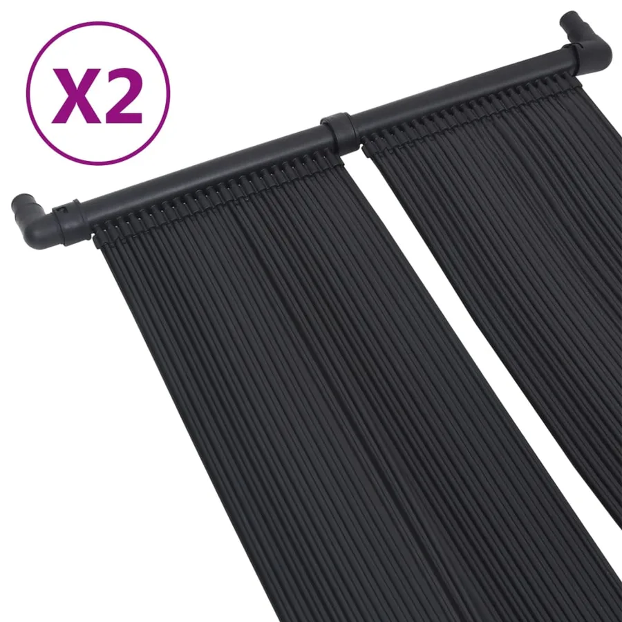 Panneaux solaires de chauffage de piscine 2 pcs 80x310 cm - 2
