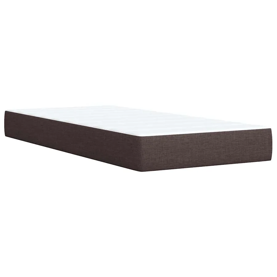 Sommier à lattes de lit avec matelas Marron foncé 100x200 cm - 10