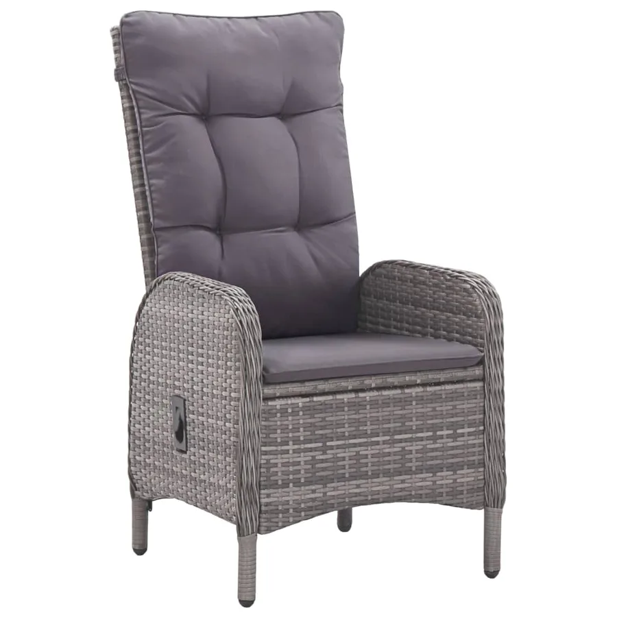 Ensemble à manger de jardin 7 pcs Gris - 6