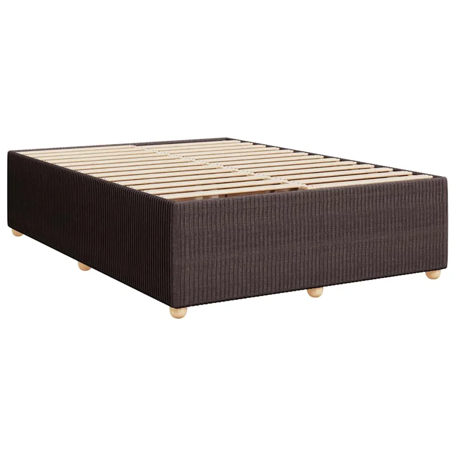 Sommier à lattes de lit avec matelas Marron foncé 140x200 cm - 8