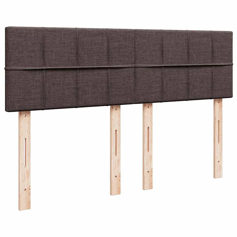 Sommier à lattes de lit avec matelas Marron foncé 140x200 cm - 12