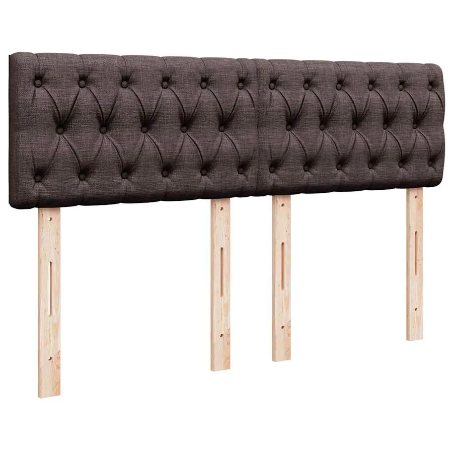 Sommier à lattes de lit avec matelas Marron foncé 140x200 cm - 12