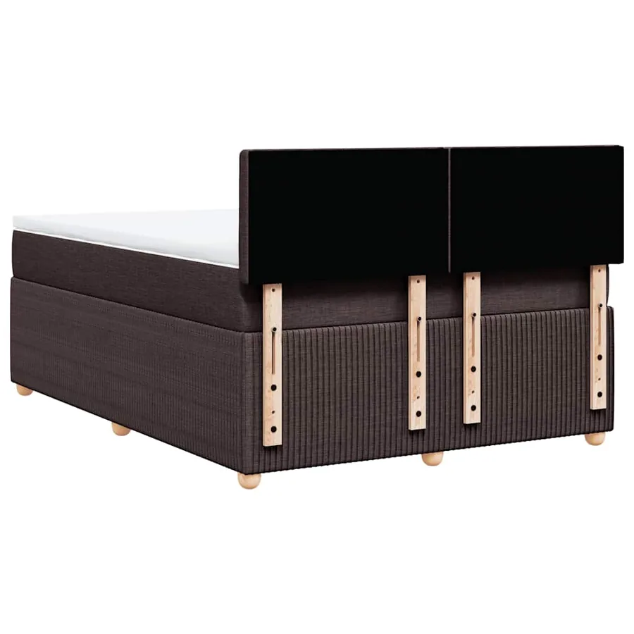 Sommier à lattes de lit avec matelas Marron foncé 140x200 cm - 8