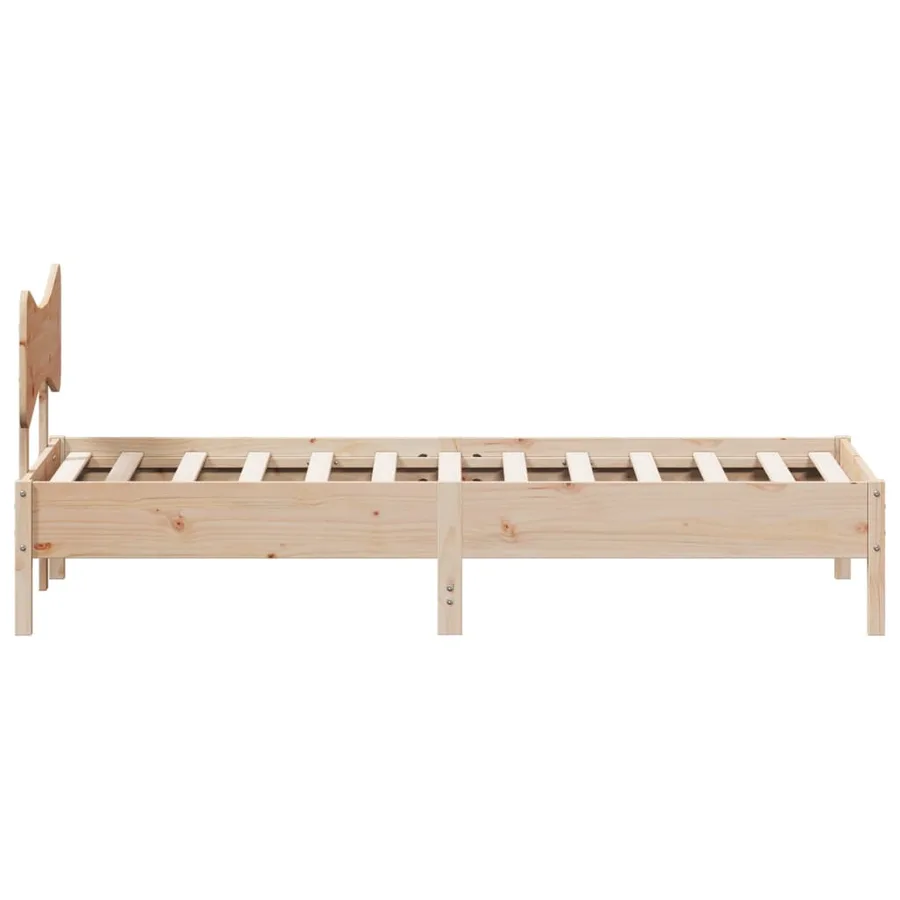 Cadre de lit sans matelas 90x200 cm bois de pin massif - 7
