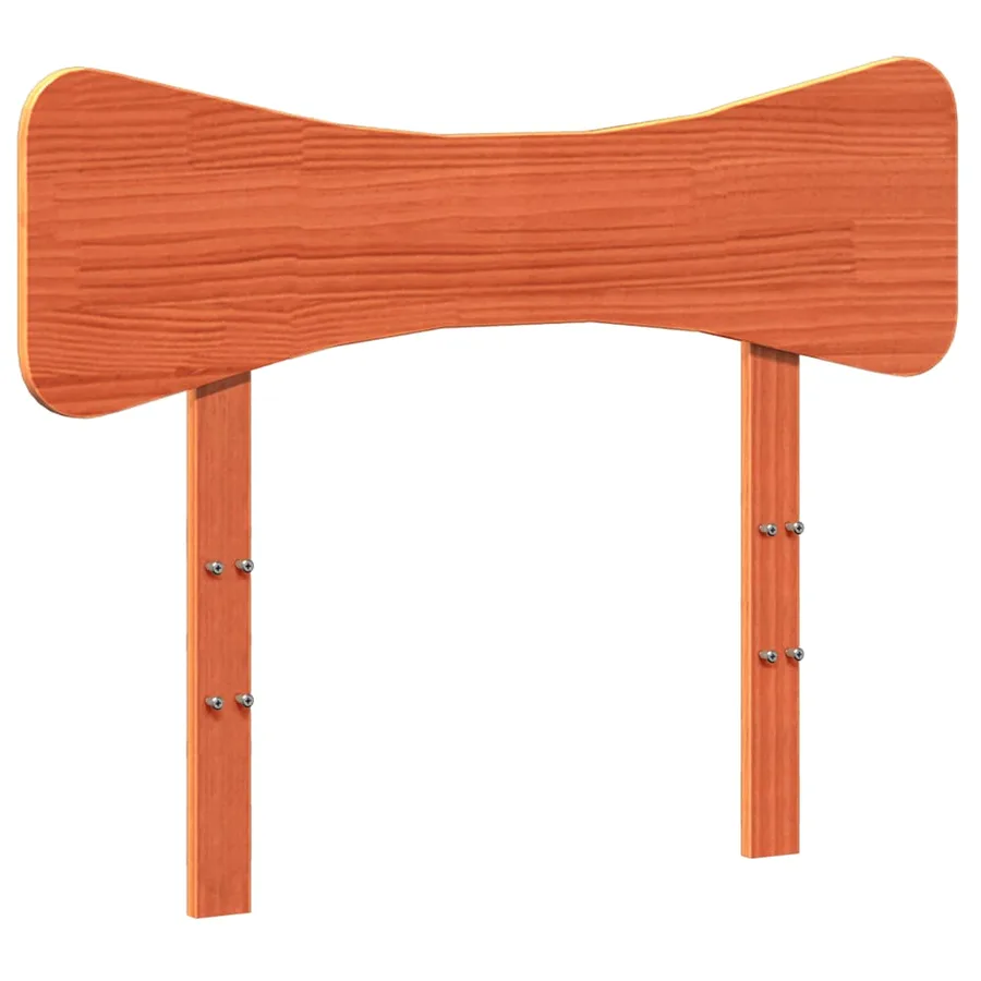 Cadre de lit sans matelas cire marron 90x190 cm bois pin massif - 6