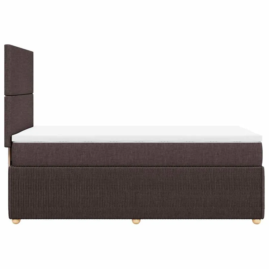Sommier à lattes de lit avec matelas Marron foncé 80x200 cm - 7