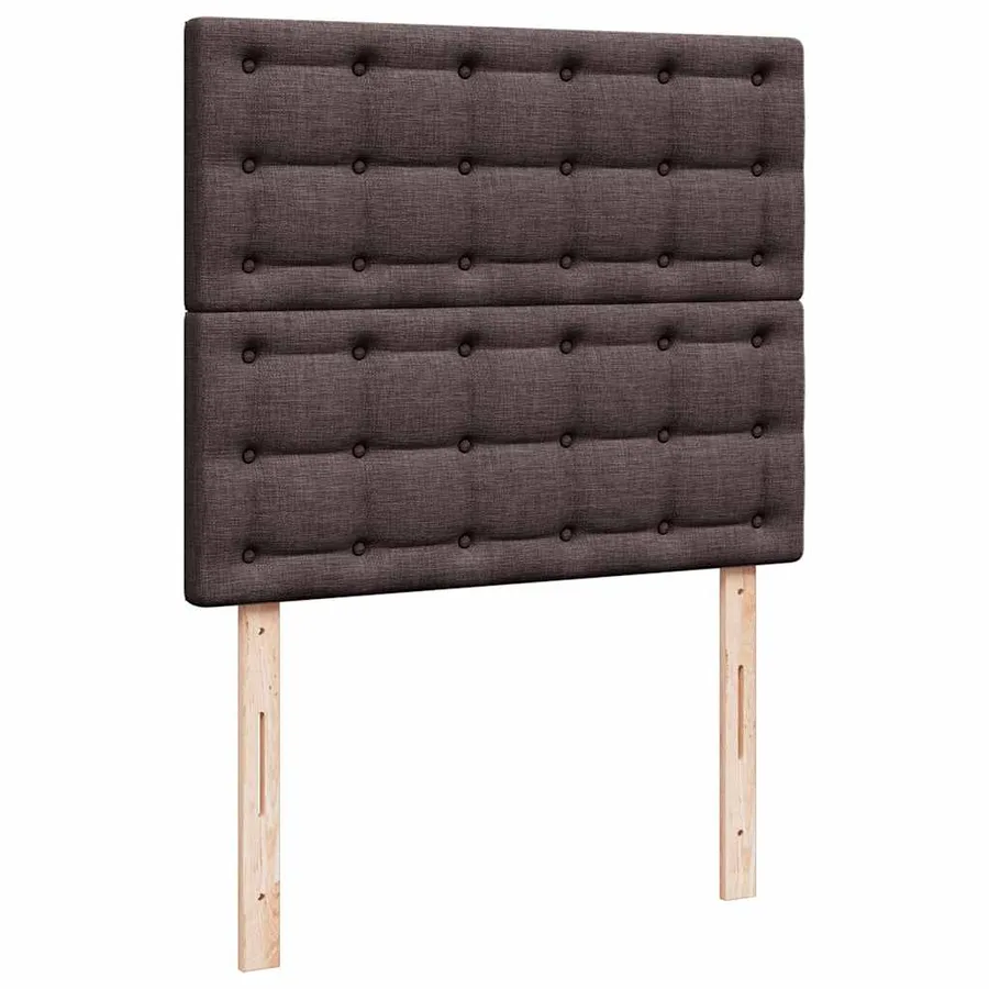 Sommier à lattes de lit avec matelas Marron foncé 120x200 cm - 7