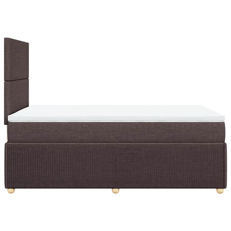 Sommier à lattes de lit avec matelas Marron foncé 120x200 cm - 7