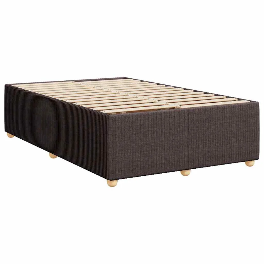 Sommier à lattes de lit avec matelas Marron foncé 120x200 cm - 12