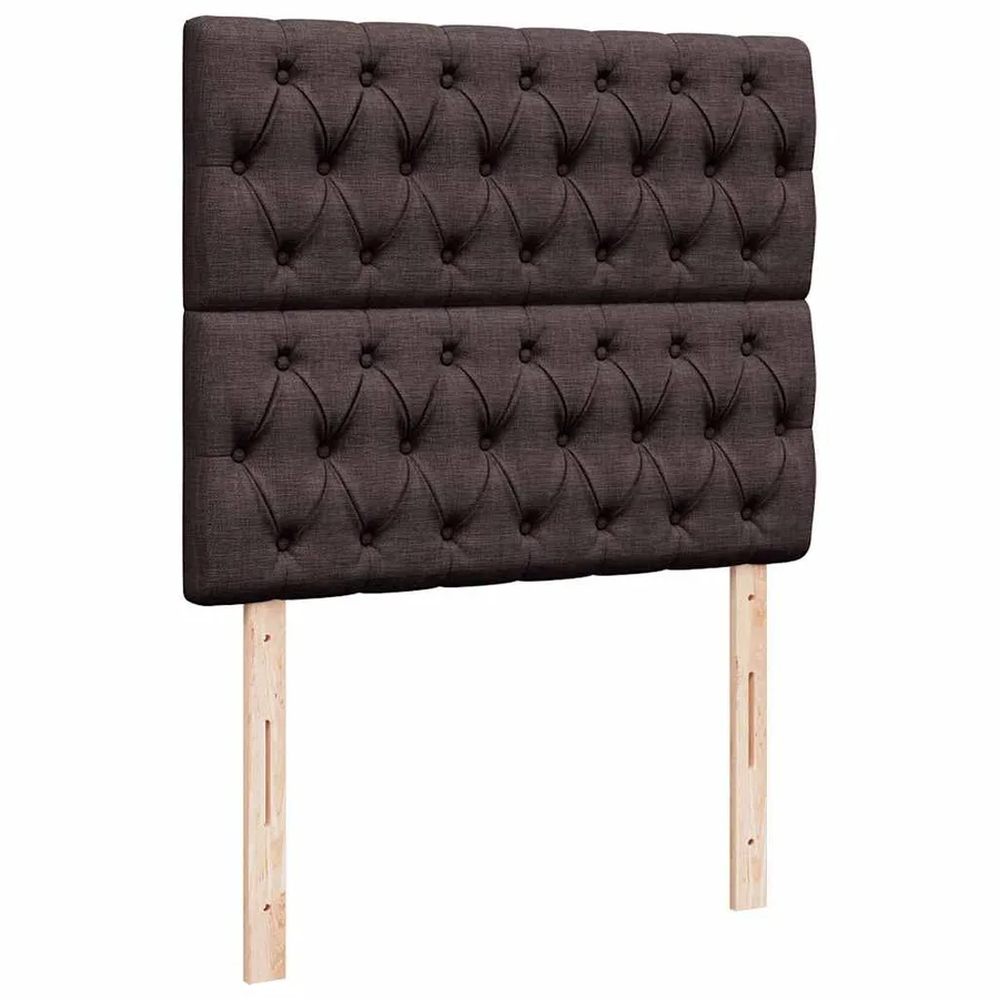Sommier à lattes de lit avec matelas Marron foncé 120x200 cm - 9
