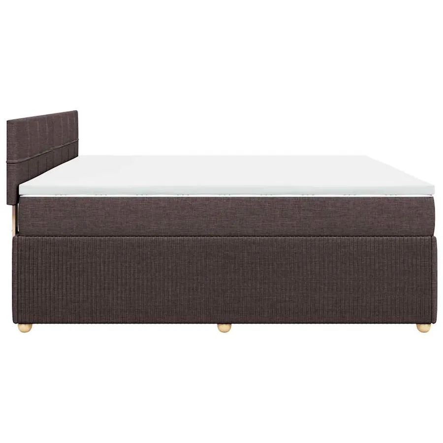 Sommier à lattes de lit avec matelas Marron foncé 180x200 cm - 7