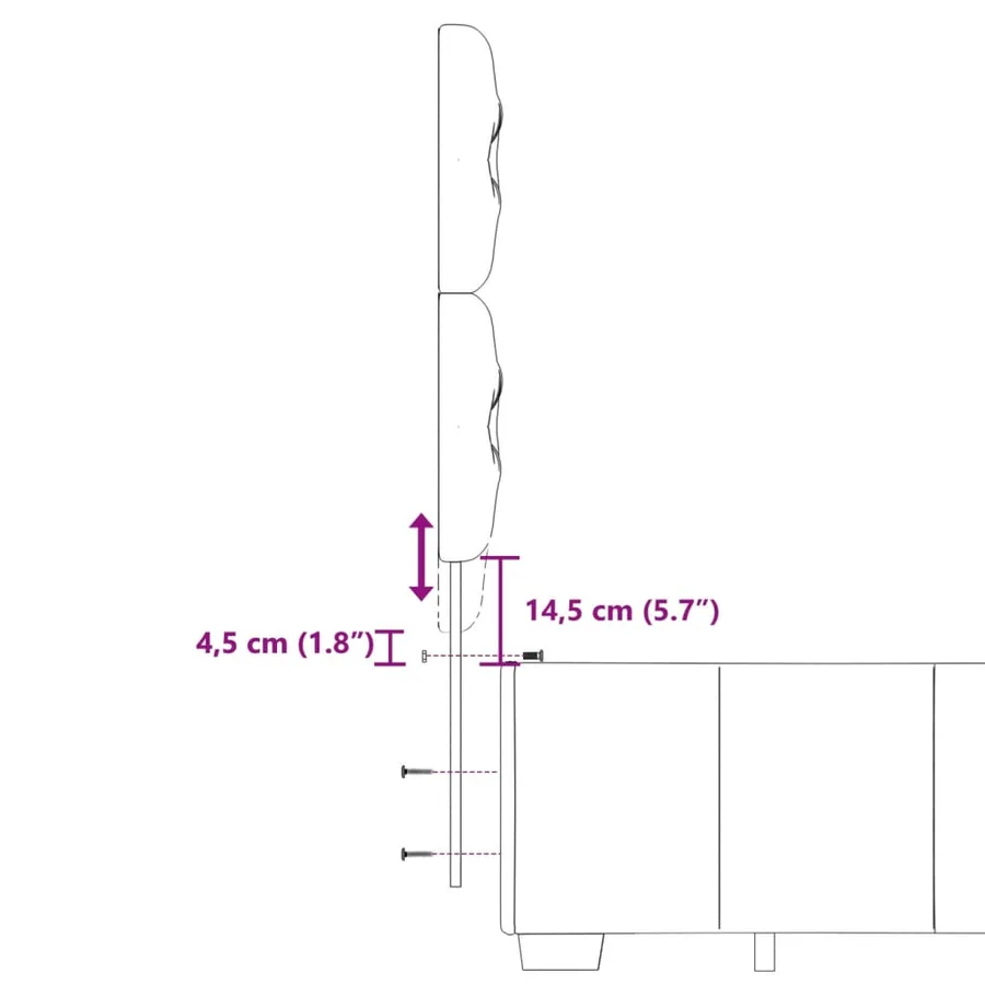 Sommier à lattes de lit avec matelas Gris clair 180x200cm Tissu - 19