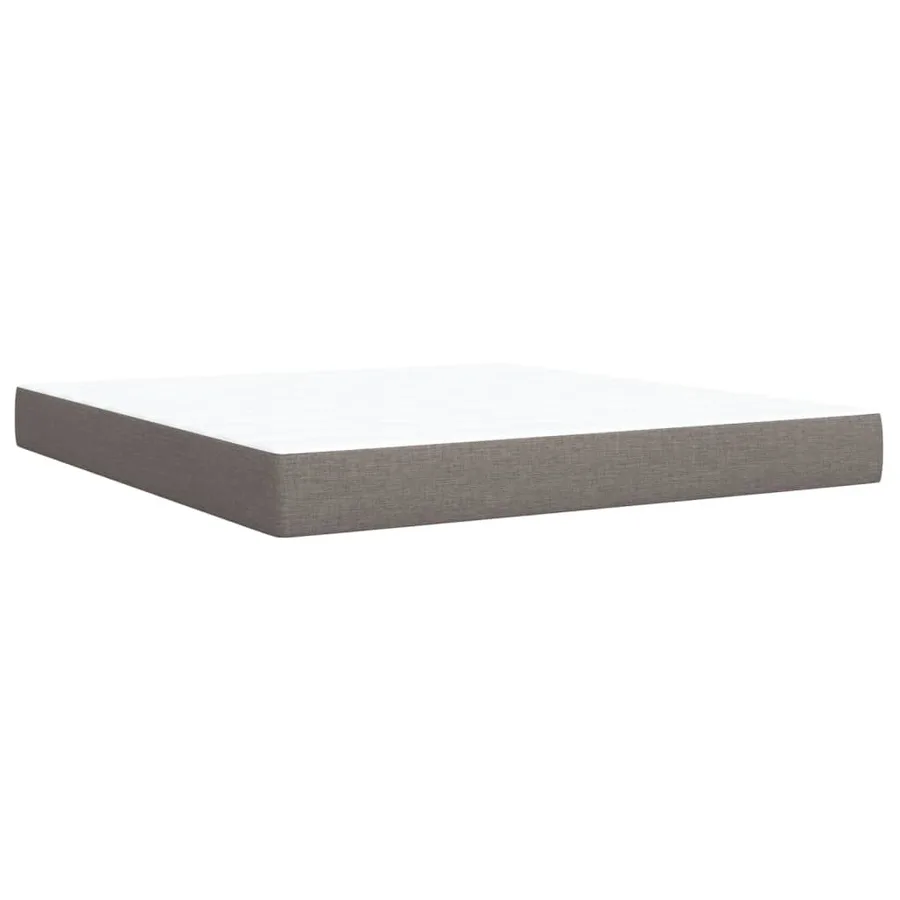 Sommier à lattes de lit avec matelas Taupe 180x200 cm Tissu - 10
