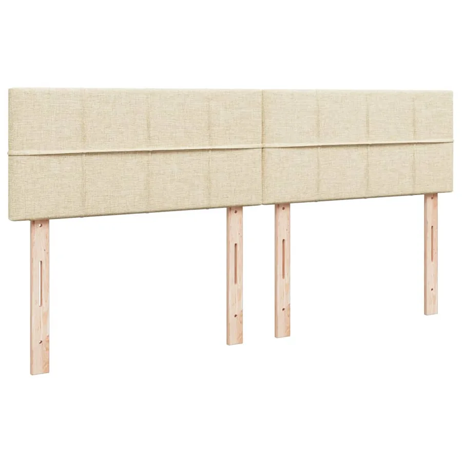 Sommier à lattes de lit avec matelas Crème 180x200 cm Tissu - 12