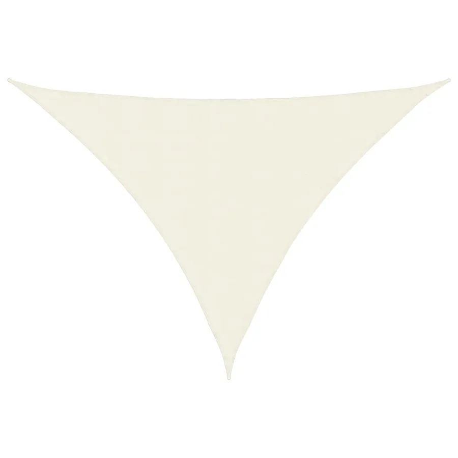 Voile de parasol tissu oxford triangulaire 2,5x2,5x3,5 m crème - 2