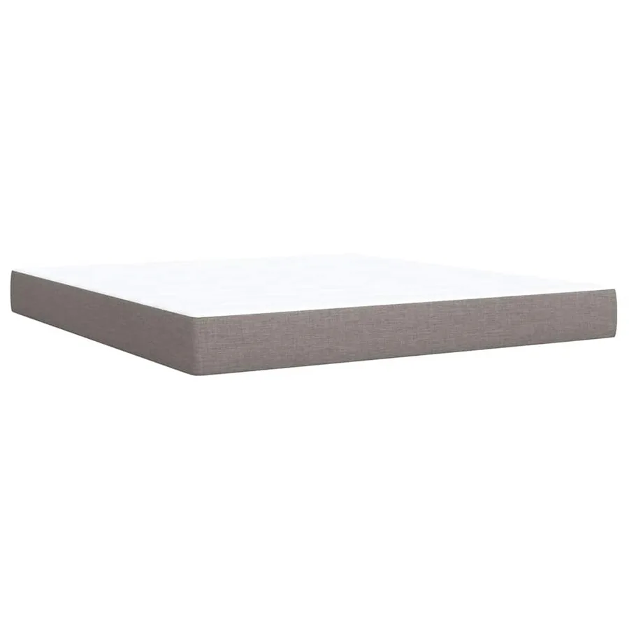 Sommier à lattes de lit avec matelas Taupe 180x200 cm Tissu - 10