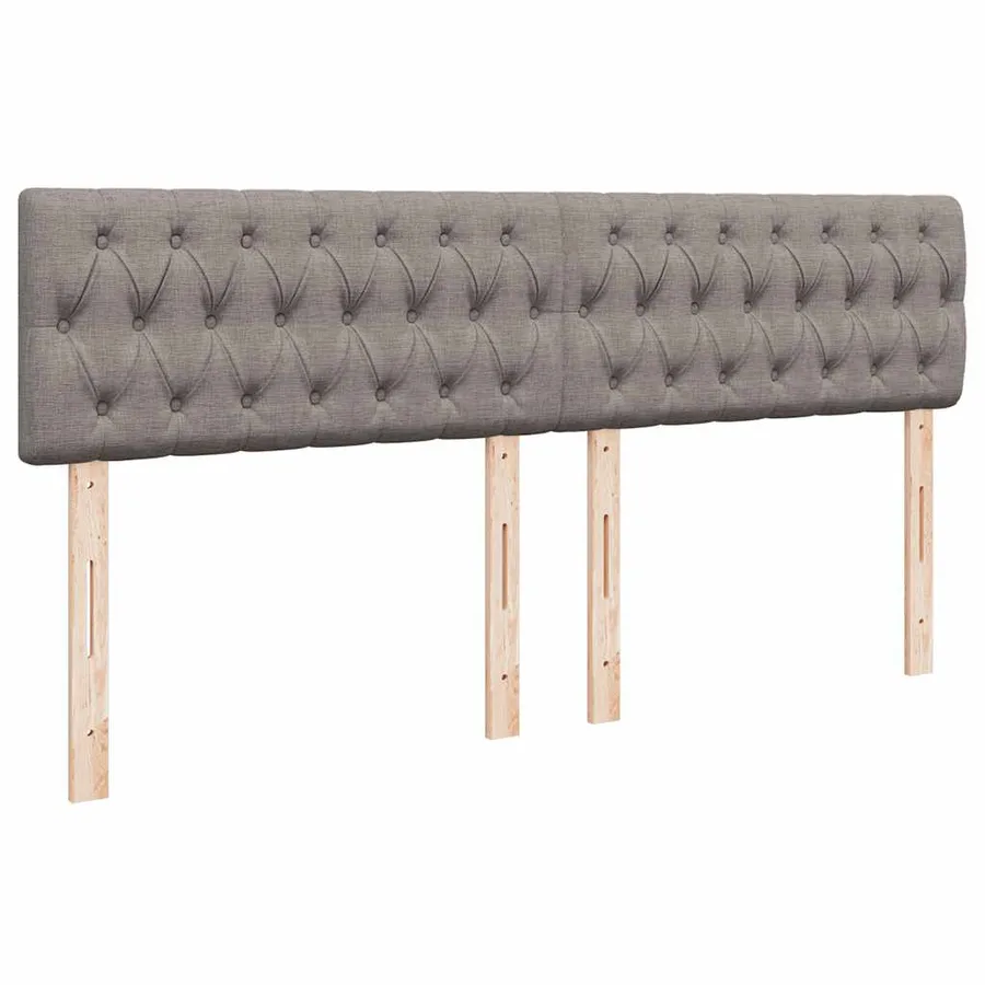 Sommier à lattes de lit avec matelas Taupe 180x200 cm Tissu - 12