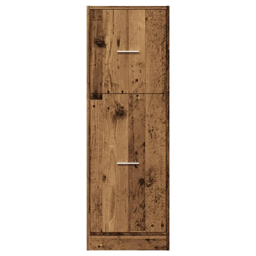 Armoire d'apothicaire vieux bois 40x41x118 cm bois d'ingénierie - 5
