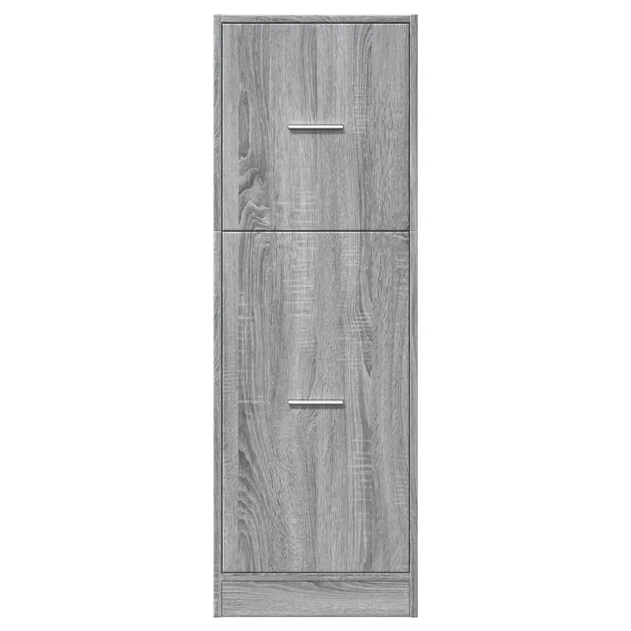 Armoire apothicaire sonoma gris 40x41x118 cm bois d'ingénierie - 5