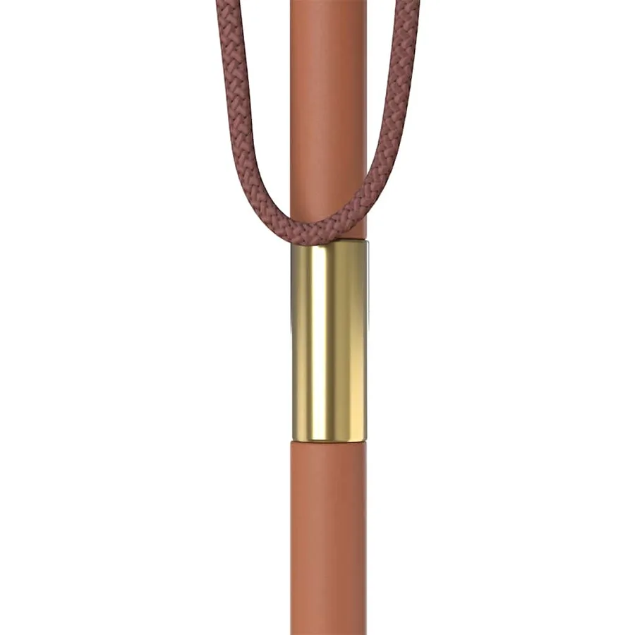 Parasol d'extérieur avec mât en bois 150x200 cm Sable - 10