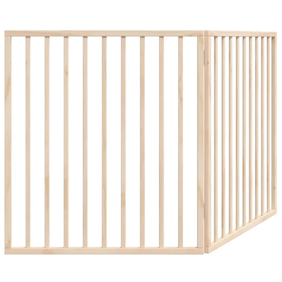 Barrière pour chien pliable à 2 panneaux 160 cm Bois de peuplier - 6