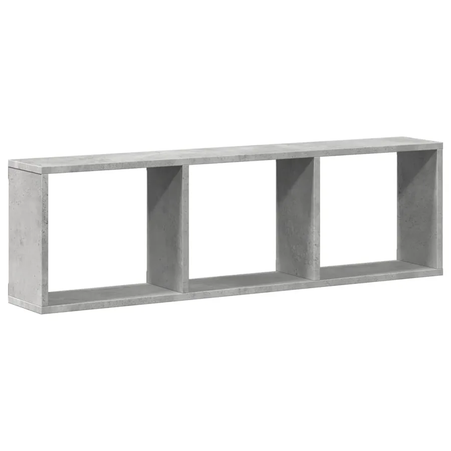 Armoire murale 100x16x30 cm gris béton bois d'ingénierie - 2