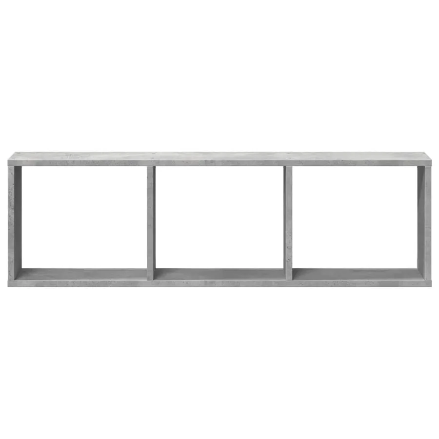 Armoire murale 100x16x30 cm gris béton bois d'ingénierie - 4