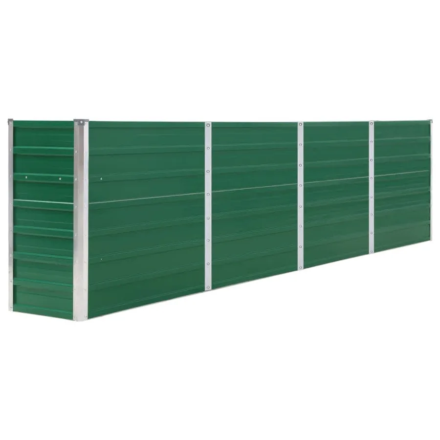 Planter 320x40x77 cm Galvanised Steel Green - 2