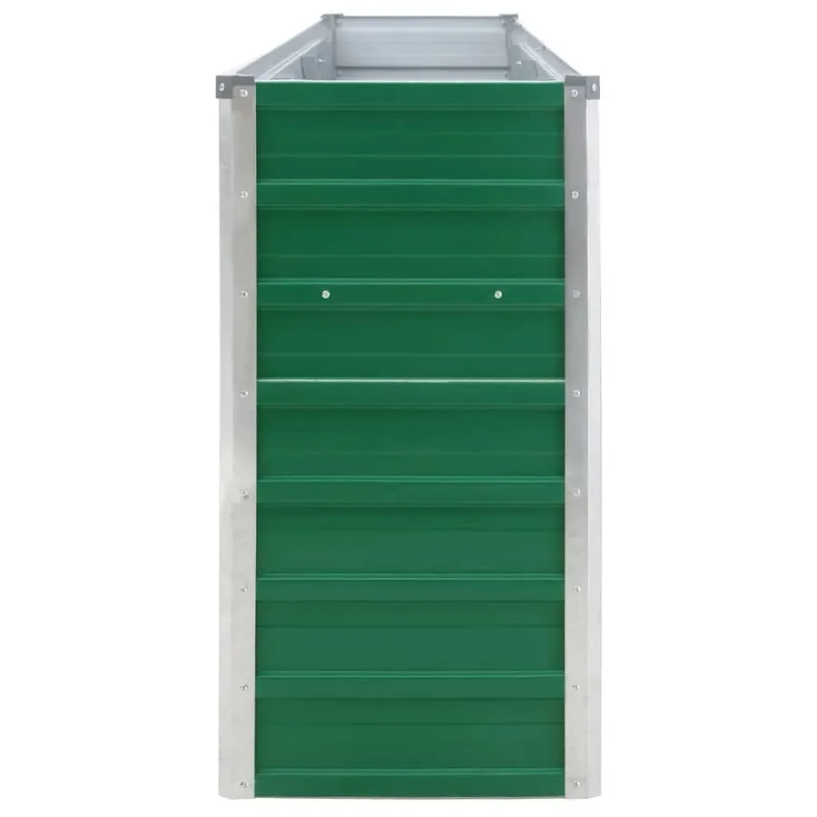 Planter 320x40x77 cm Galvanised Steel Green - 6