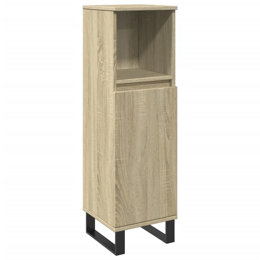 Ensemble de meubles de salle de bain 3 pcs chêne sonoma - 6