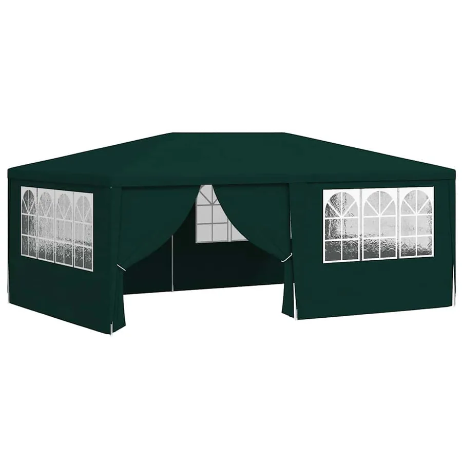 Party Tent with Side Walls 4x6 m Green 90 g/m² - 2
