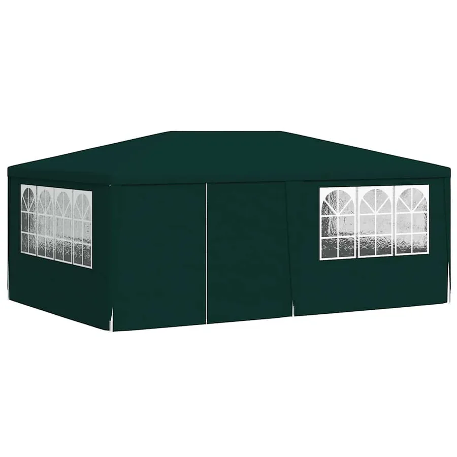 Party Tent with Side Walls 4x6 m Green 90 g/m² - 3