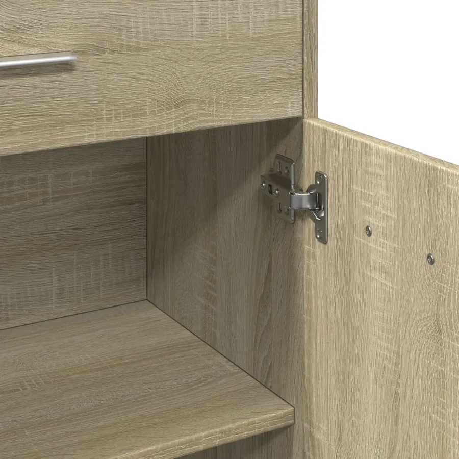 Ensemble de meubles de salle de bain 4 pcs chêne sonoma - 15
