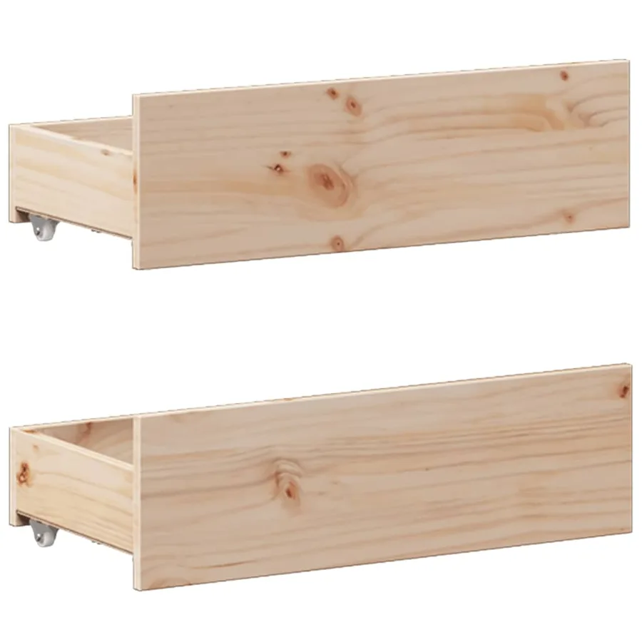 Cadre de lit sans matelas avec tête de lit 160x200cm pin massif - 8