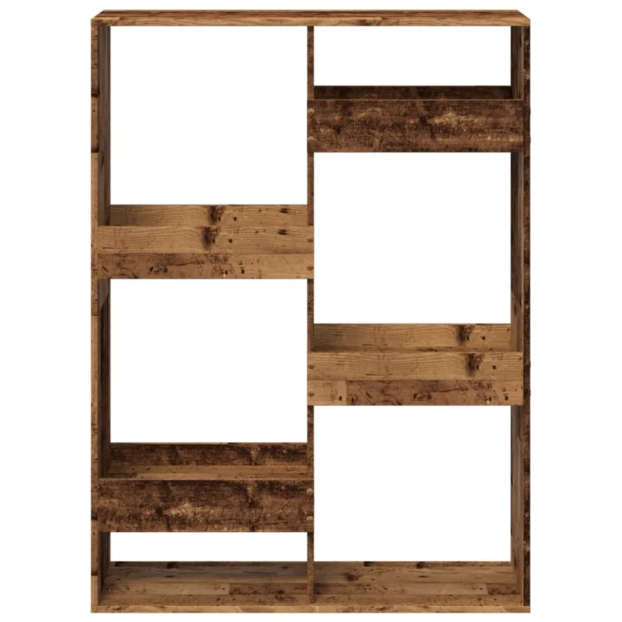 Cloison de séparation vieux bois 100x33x135cm bois d'ingénierie - 4