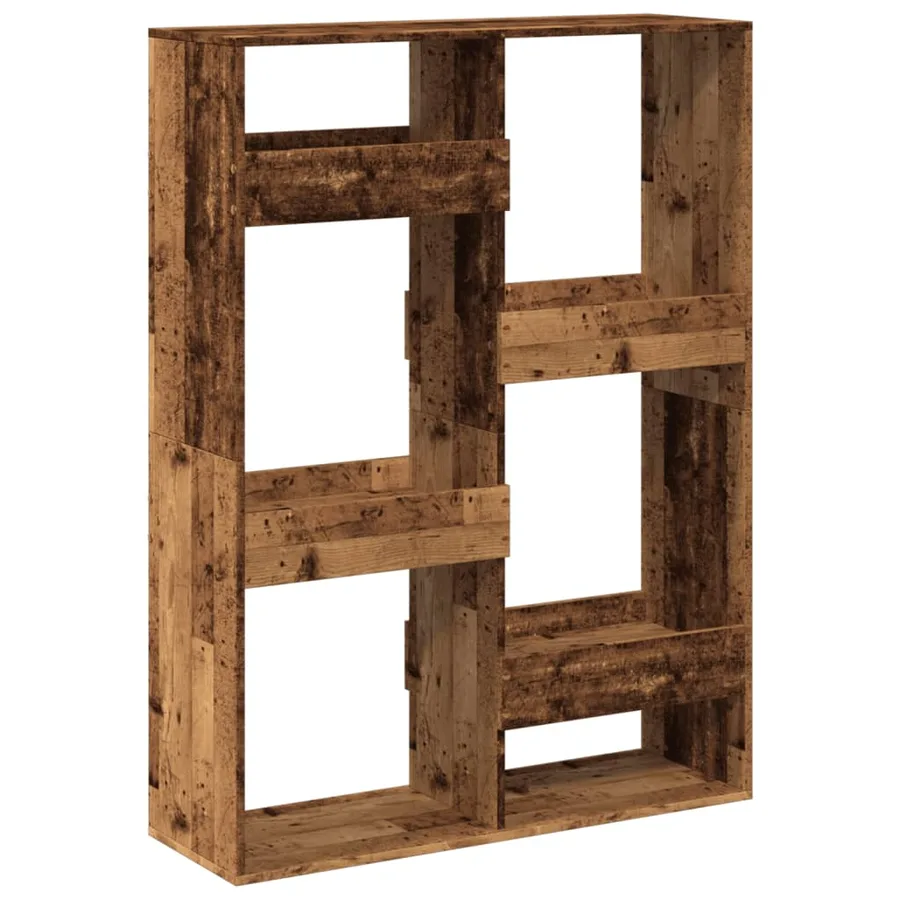 Cloison de séparation vieux bois 100x33x135cm bois d'ingénierie - 6