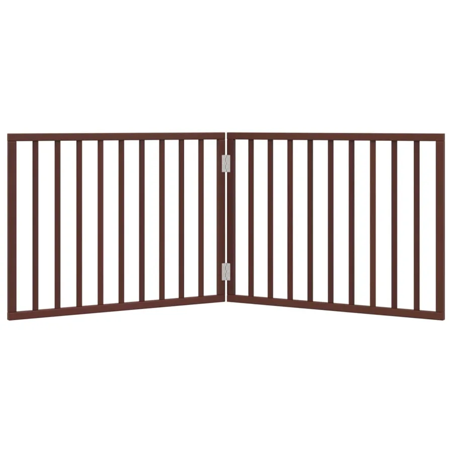 Barrière pour chien pliable 2 panneaux 160 cm bois de peuplier - 4