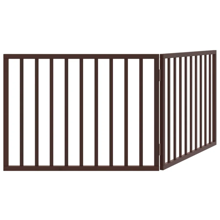 Barrière pour chien pliable 2 panneaux 160 cm bois de peuplier - 6